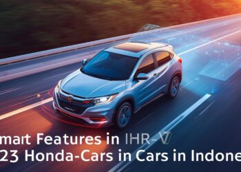 AI Honda pada Honda HR-V 2025 dengan visual sensor dan fitur keselamatan berbasis algoritma di jalan Indonesia.