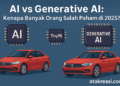 Perbedaan AI dan generative AI pada mobil modern dan ESP32 di Indonesia tahun 2025.