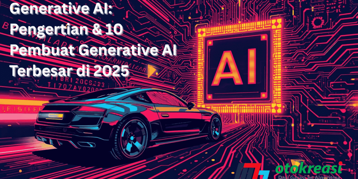 Generative AI 2025 dengan OpenAI, Google Gemini, Grok, Meta LLaMA, dan penerapannya pada mobil modern.